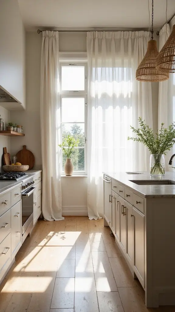 42 Home Decor Ideas for Kitchens That Feel Warm and Stylish - 6. Natural Lighting