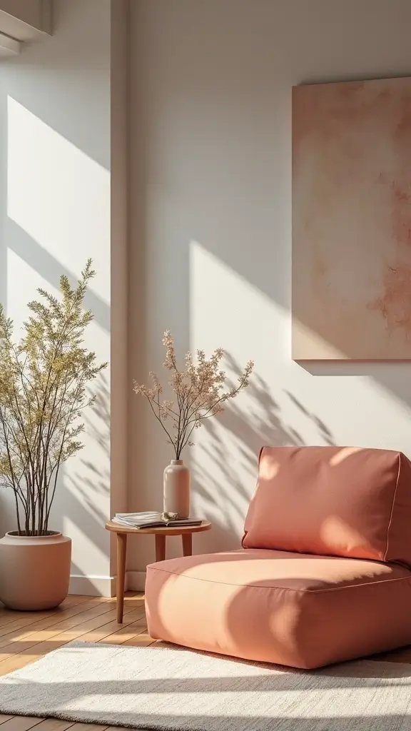 42 Home Exterior Colors Combinations That Instantly Upgrade Curb Appeal - 40. Peach and Soft Gray