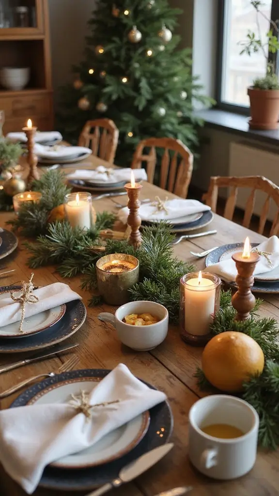 42 January Home Decor Ideas That Refresh Your Space - 15. Festive Table Settings