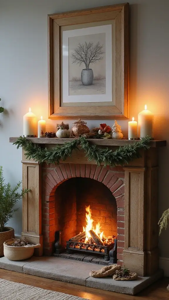 42 January Home Decor Ideas That Refresh Your Space - 23. Faux Fireplace