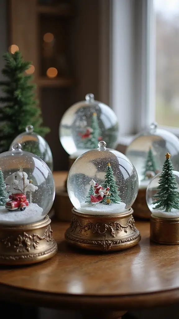 42 January Home Decor Ideas That Refresh Your Space - 24. Beautiful Snow Globes