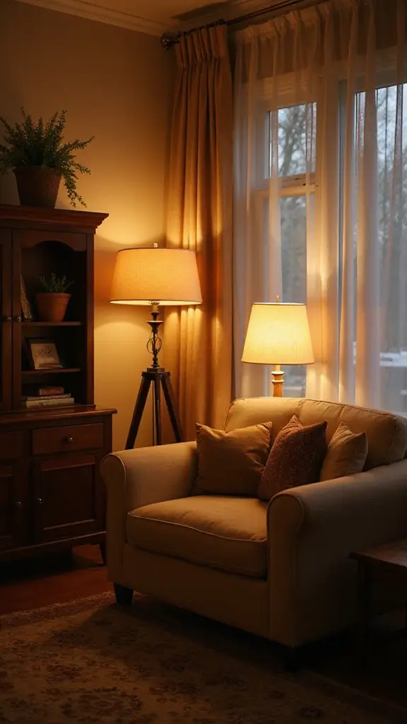 42 January Home Decor Ideas That Refresh Your Space - 27. Soft Area Lighting