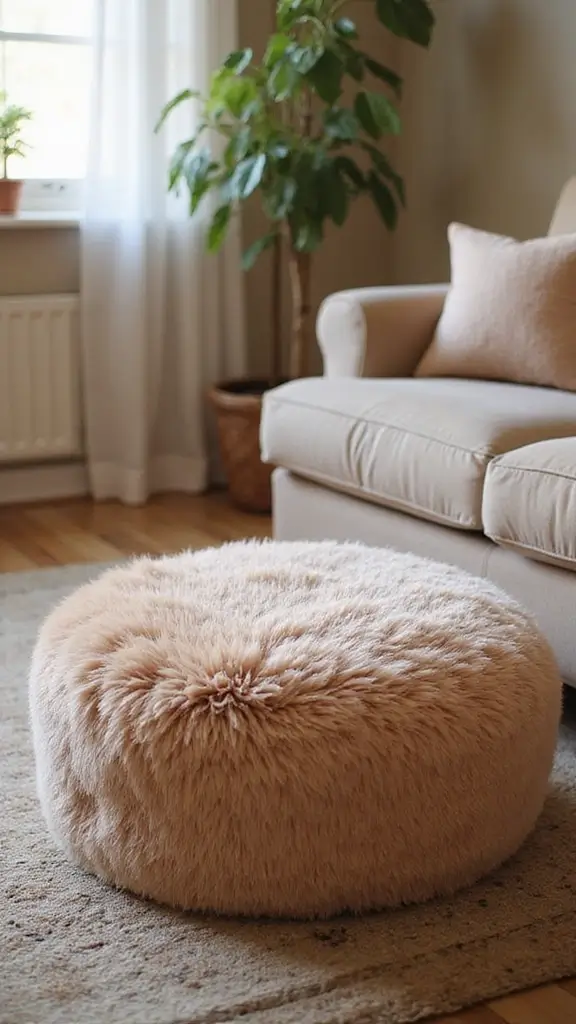 42 January Home Decor Ideas That Refresh Your Space - 30. Cozy Footstools