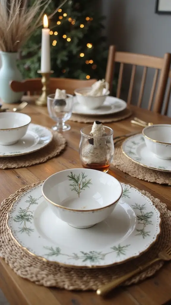 42 January Home Decor Ideas That Refresh Your Space - 37. Winter-Themed Serving Bowls