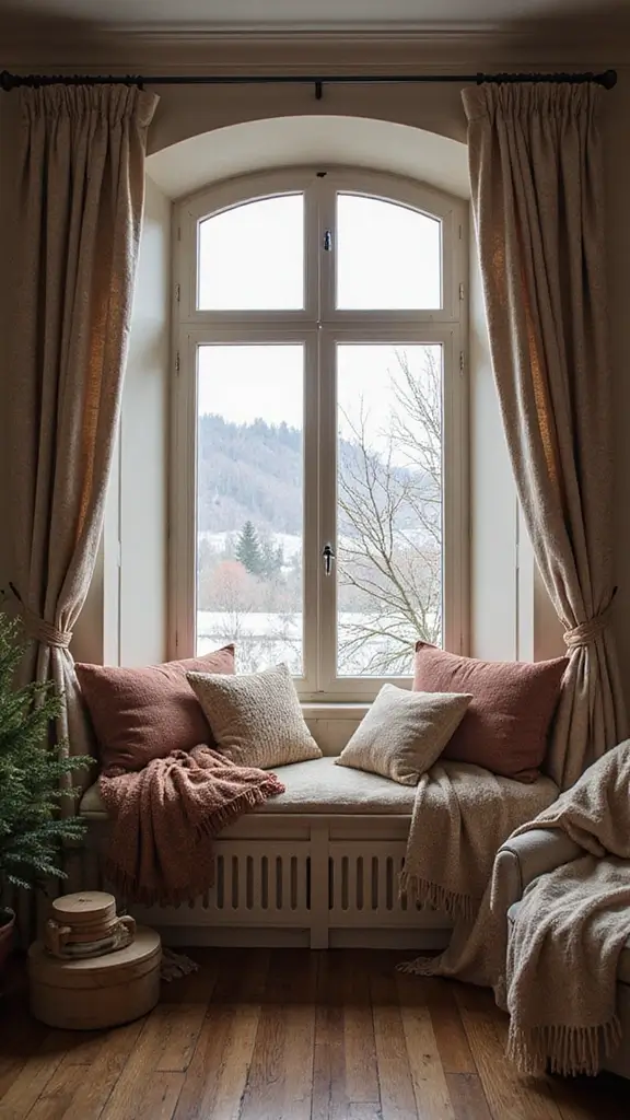 42 January Home Decor Ideas That Refresh Your Space - 38. Cozy Window Seats