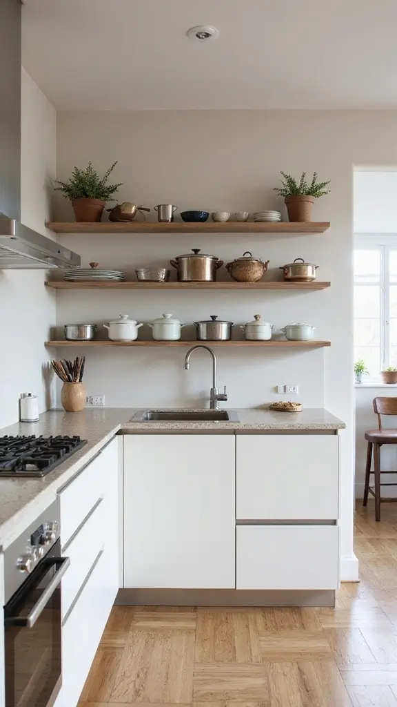 42 Kitchen Interior Design Modern Looks You’ll Love - 16. Wall-Mounted Storage