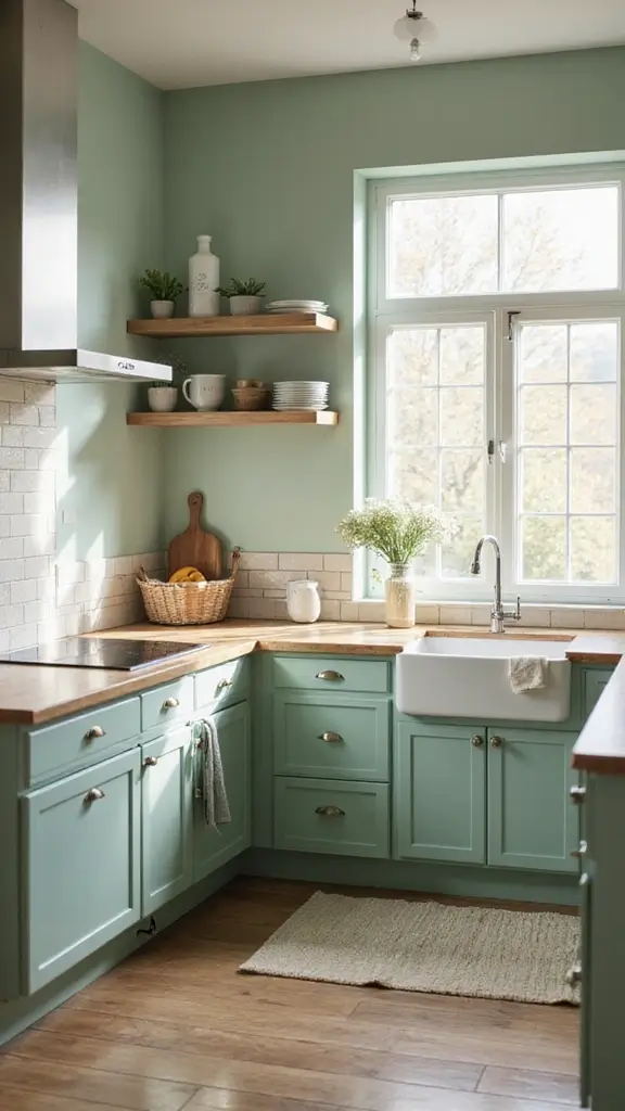 42 Kitchen Interior Design Modern Looks You’ll Love - 21. Eco-Friendly Paint Options
