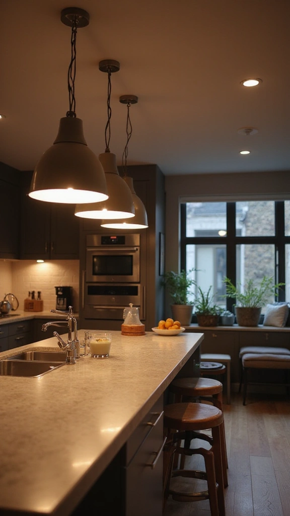 42 Kitchen Interior Design Modern Looks You’ll Love - 7. Energy-Efficient Lighting