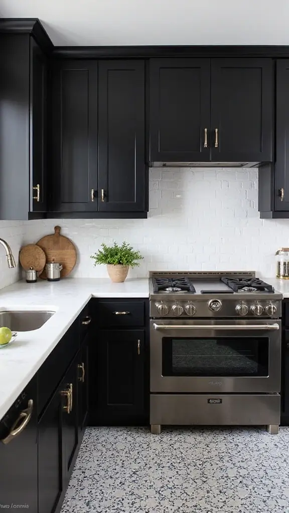 42 Kitchen Trends 2025 Interior Design Must-Try Styles - 20. Black and White Contrast