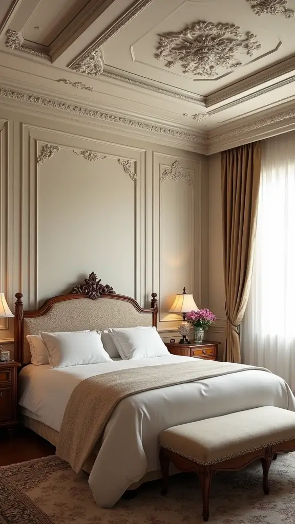 42 Latest False Ceiling Designs for Bedroom Spaces You’ll Love - 11. Vintage Charm