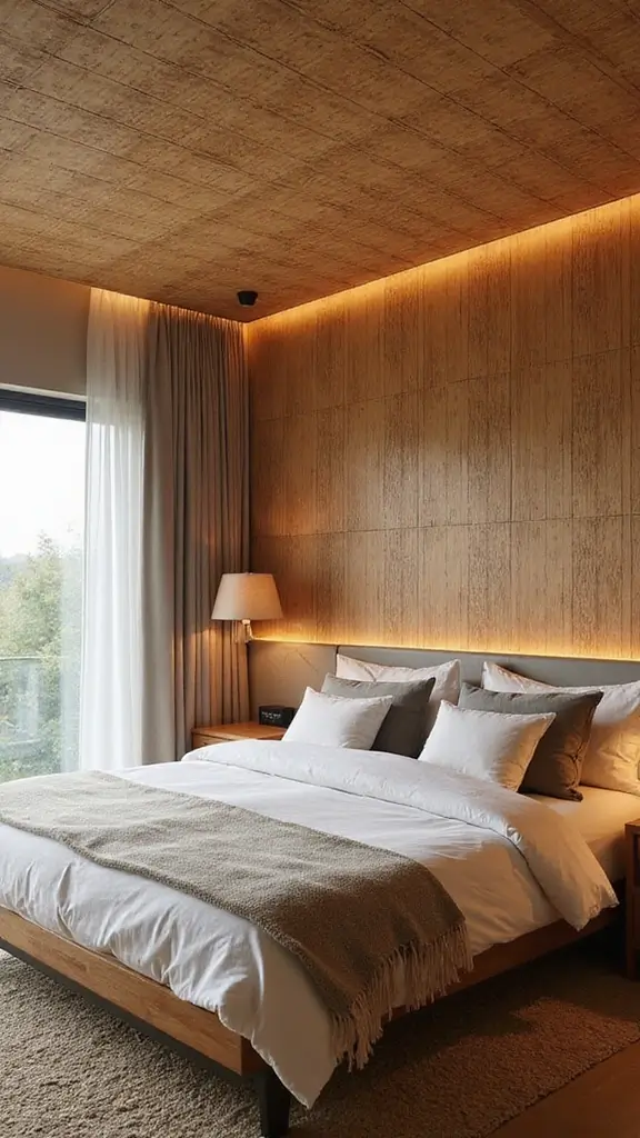 42 Latest False Ceiling Designs for Bedroom Spaces You’ll Love - 12. Sustainable Bamboo