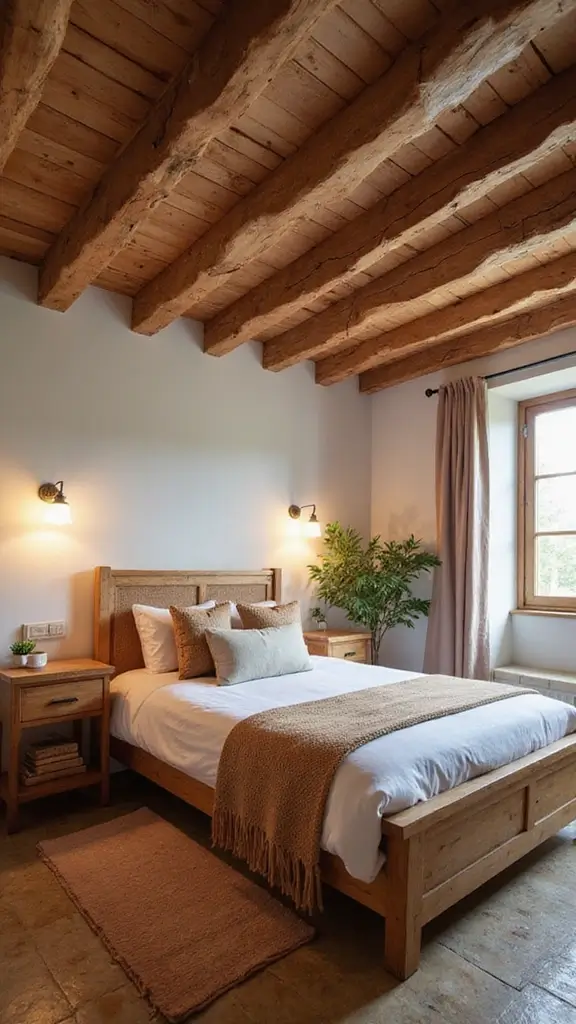 42 Latest False Ceiling Designs for Bedroom Spaces You’ll Love - 14. Rustic Wood Slats