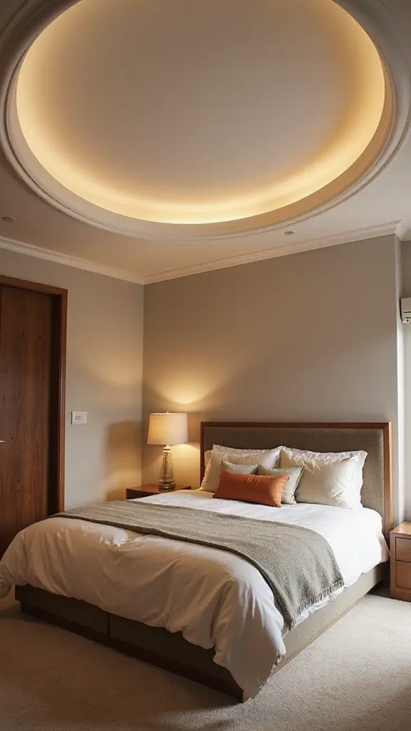 42 Latest False Ceiling Designs for Bedroom Spaces You’ll Love - 16. Soft Curve Designs