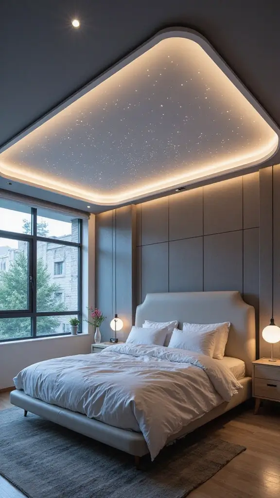 42 Latest False Ceiling Designs for Bedroom Spaces You’ll Love - 27. Smart Ceilings