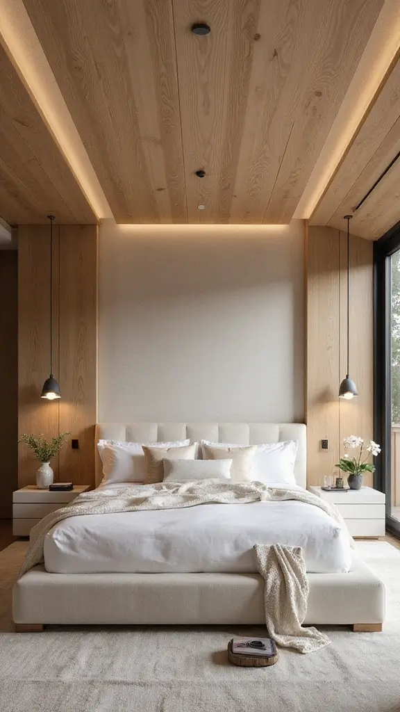 42 Latest False Ceiling Designs for Bedroom Spaces You’ll Love - 29. Eco-Friendly Fiberboard