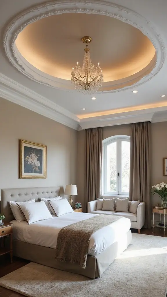 42 Latest False Ceiling Designs for Bedroom Spaces You’ll Love - 34. Focal Point Ceilings