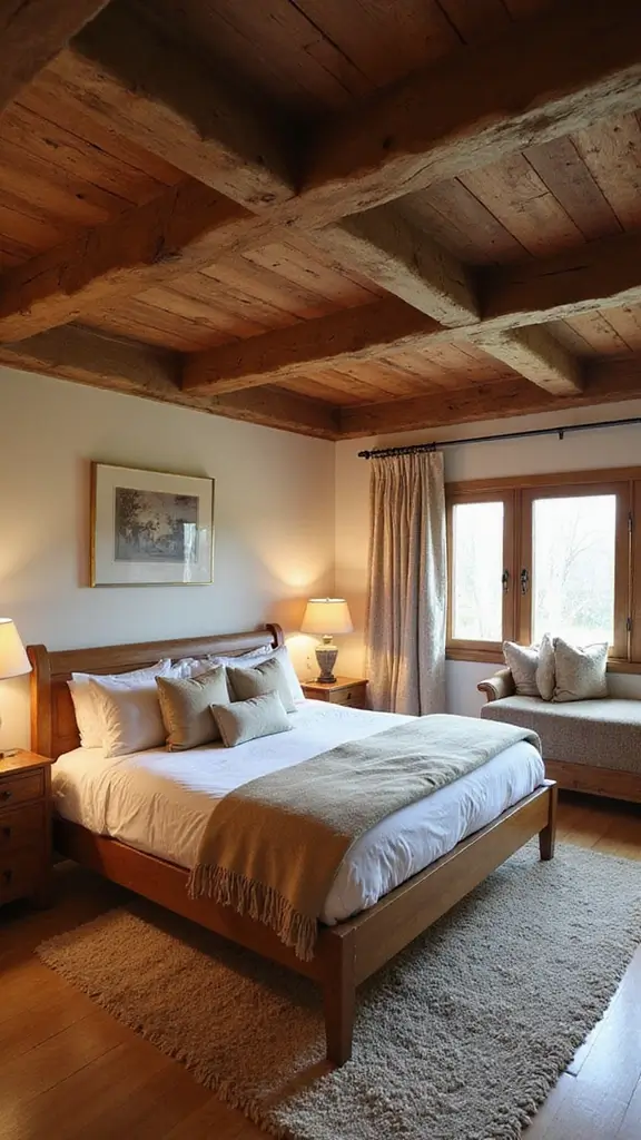 42 Latest False Ceiling Designs for Bedroom Spaces You’ll Love - 38. Open-Beam Ceilings