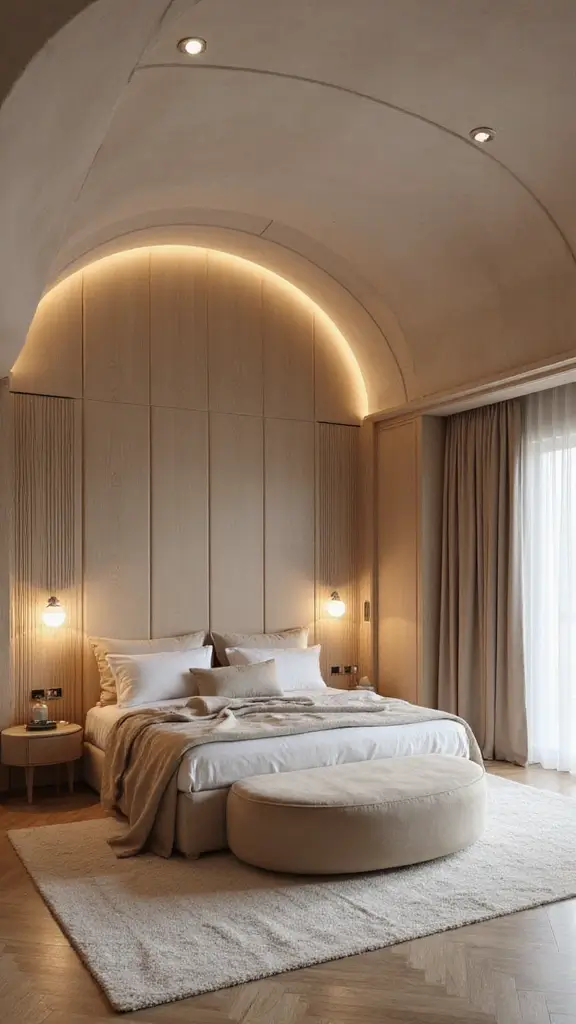 42 Latest False Ceiling Designs for Bedroom Spaces You’ll Love - 8. Curved Ceilings