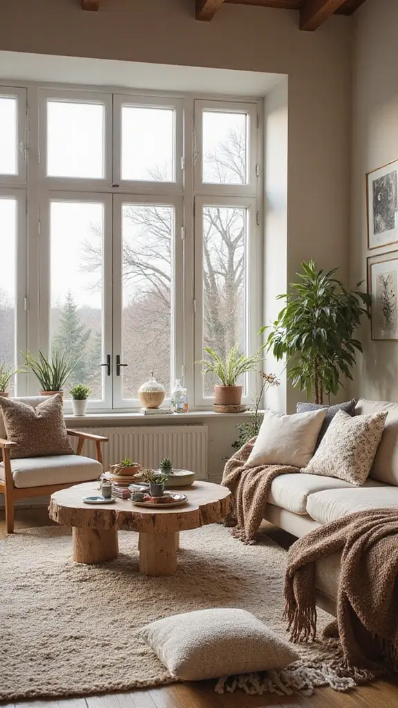 42 Living Room High Ceilings Ideas That Make a Bold Statement - 10. Mix Textures