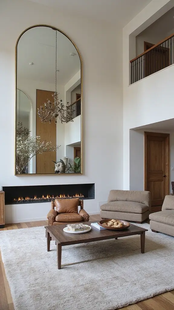 42 Living Room High Ceilings Ideas That Make a Bold Statement - 14. Play with Scale