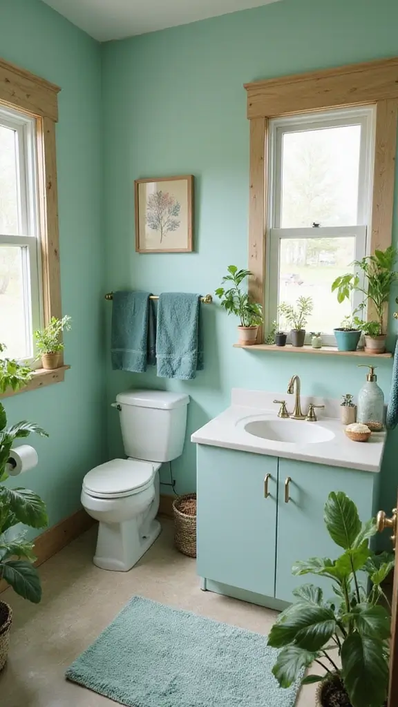 42 Mobile Home Bathroom Remodel Ideas That Upgrade Comfort - 1. Nature-Inspired Color Palettes