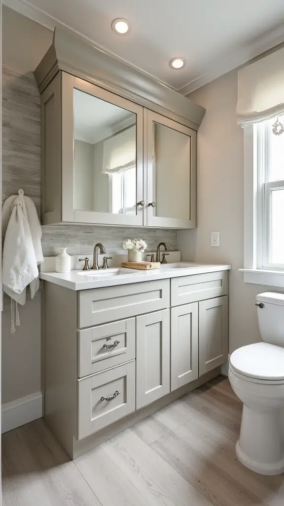 42 Mobile Home Bathroom Remodel Ideas That Upgrade Comfort - 25. Bathroom Mirrors with Storage