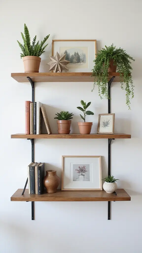 42 Modern Folk Interior Design Ideas Full of Character - 19. Creative Shelving Solutions
