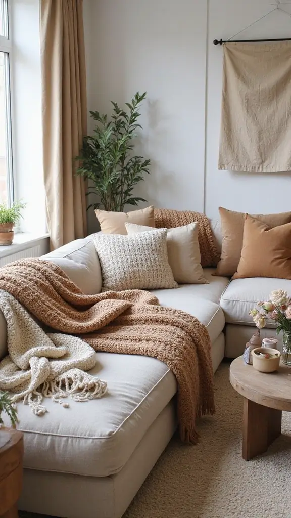 42 Modern Folk Interior Design Ideas Full of Character - 20. Warmth of Textured Fabrics