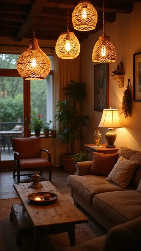 42 Modern Folk Interior Design Ideas Full of Character - 9. Warm Lighting Choices