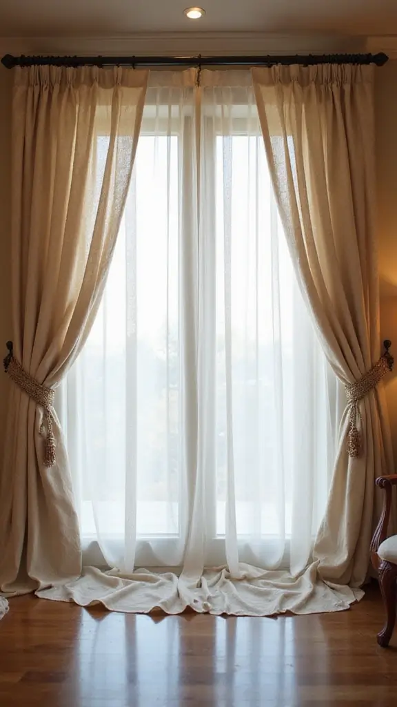 42 Modern French Interior Design Ideas That Breathe Elegance - 13. Elegant Window Treatments