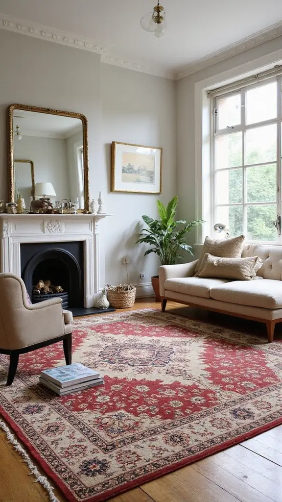 42 Modern French Interior Design Ideas That Breathe Elegance - 19. Statement Rugs