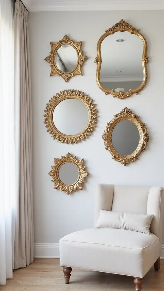 42 Modern French Interior Design Ideas That Breathe Elegance - 9. Decorative Mirrors