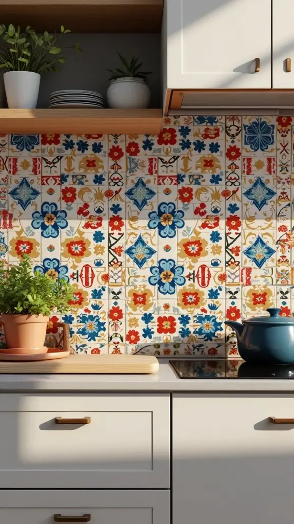 42 Modern Spanish Style Kitchen Ideas That Look Gorgeous - 1. Vibrant Tile Backsplashes