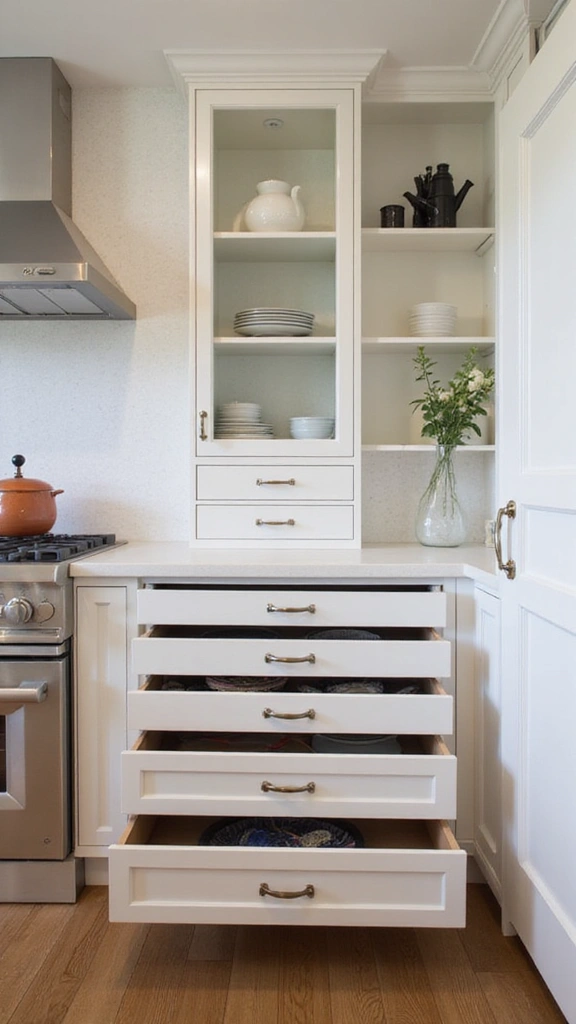 42 Modern Spanish Style Kitchen Ideas That Look Gorgeous - 19. Custom Storage Solutions
