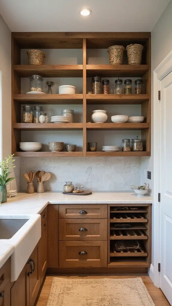 42 Modern Spanish Style Kitchen Ideas That Look Gorgeous - 24. Sophisticated Pantry Spaces