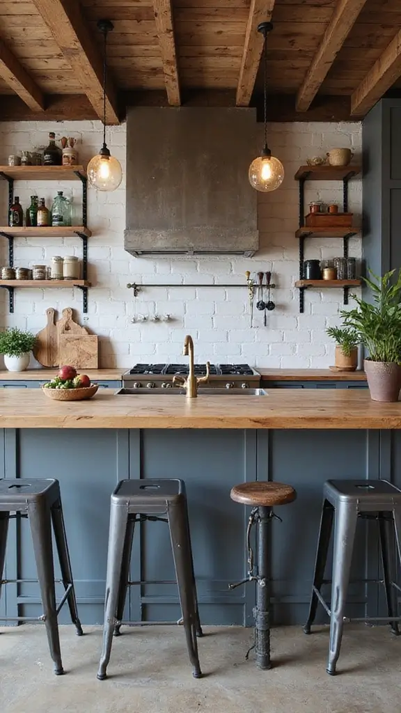 42 Modern Spanish Style Kitchen Ideas That Look Gorgeous - 33. Industrial Elements