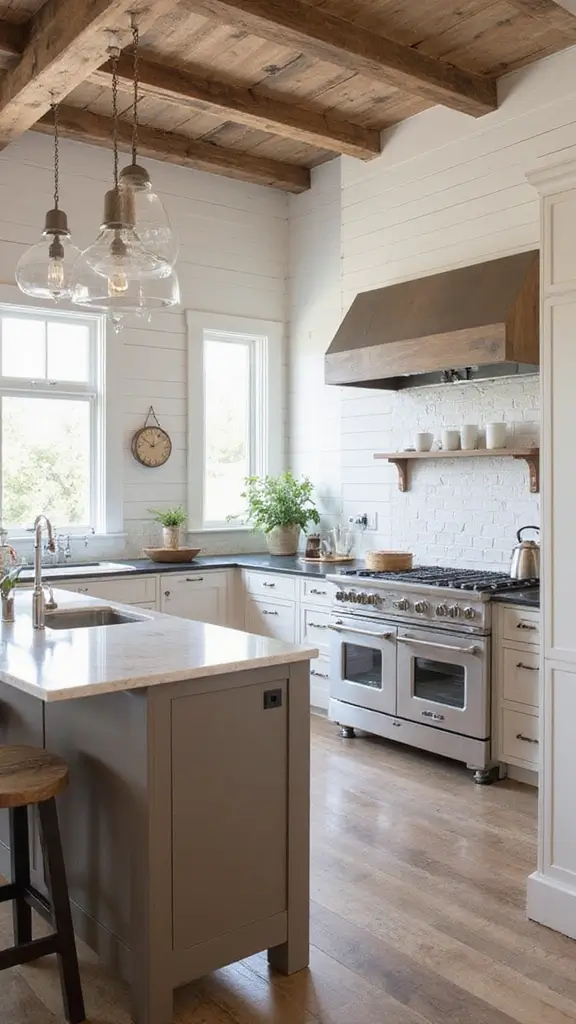 42 Modern Spanish Style Kitchen Ideas That Look Gorgeous - 42. Modern Farmhouse Accents