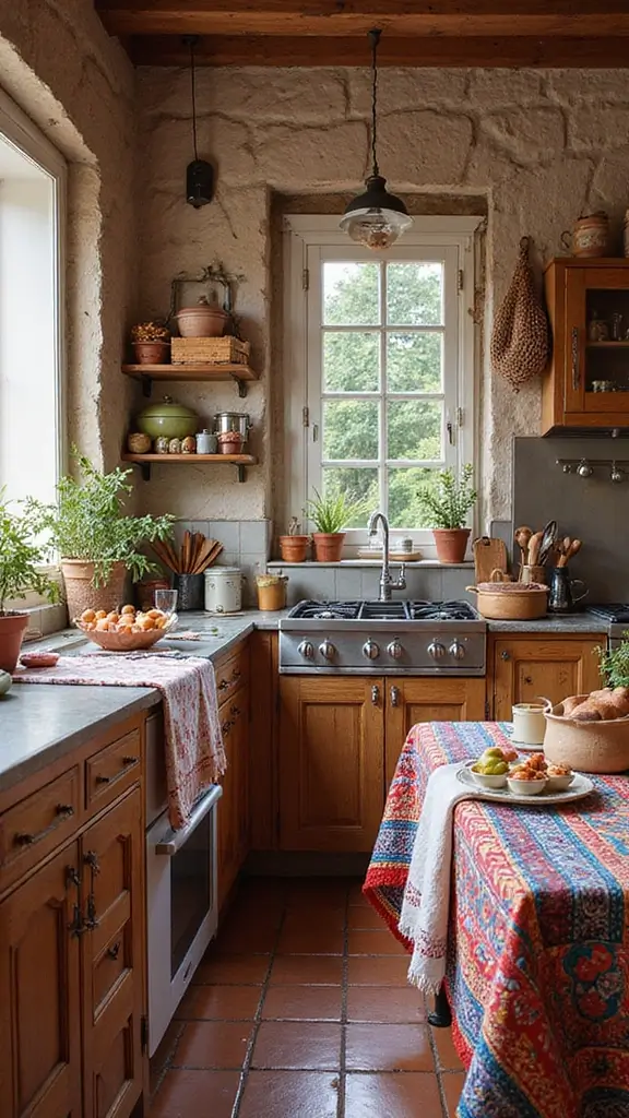42 Modern Spanish Style Kitchen Ideas That Look Gorgeous - 9. Traditional Spanish Textiles