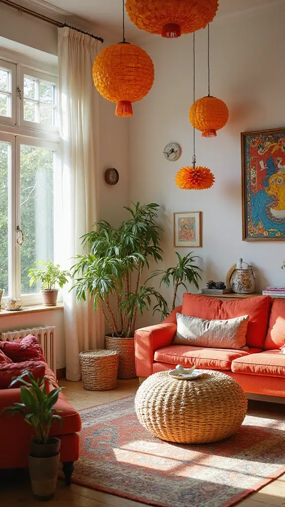 42 Modern Tropical Interior Design Ideas You’ll Love - 35. Bright and Cheerful Accents