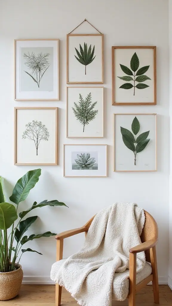 42 Organic Modern Interior Design Ideas That Feel Grounded - 11. Art with Organic Themes