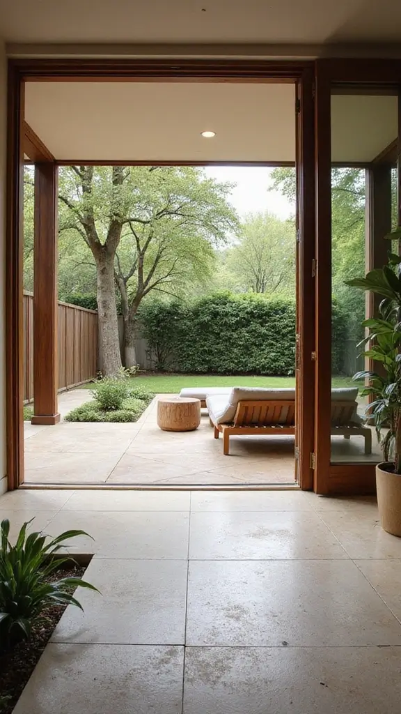 42 Organic Modern Interior Design Ideas That Feel Grounded - 23. Blend Indoor/Outdoor Spaces