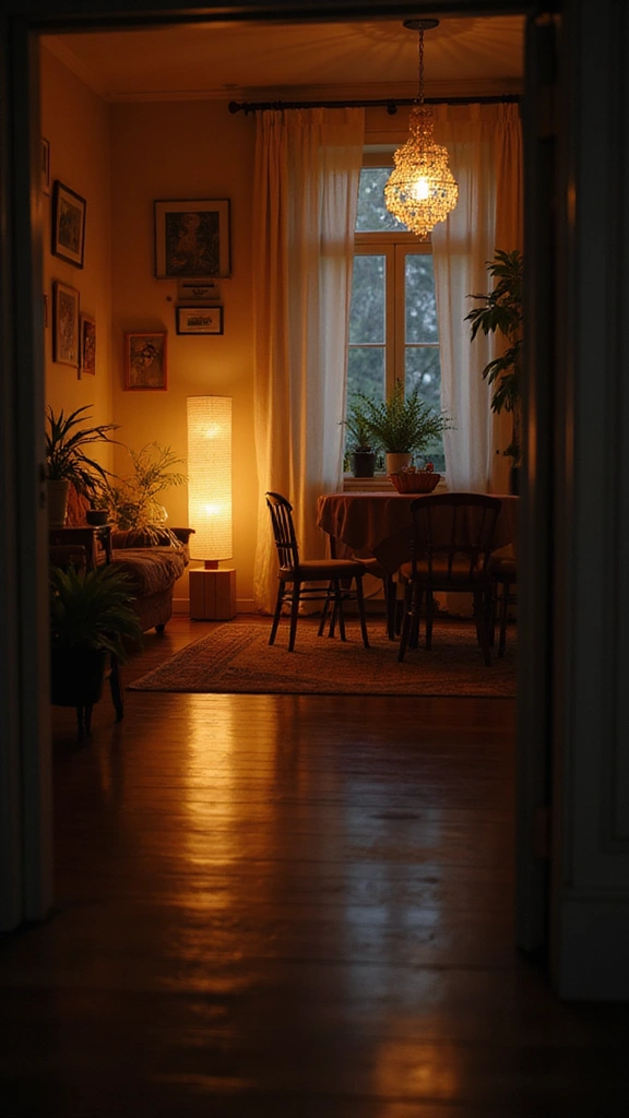 42 Organic Modern Interior Design Ideas That Feel Grounded - 27. Utilize Soft Lighting for Atmosphere