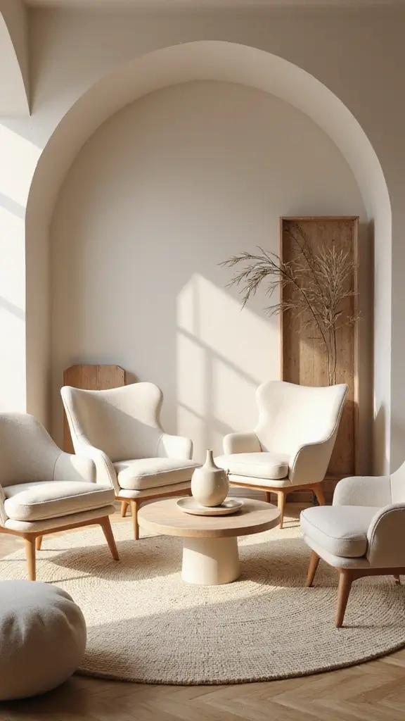 42 Organic Modern Interior Design Ideas That Feel Grounded - 36. Incorporate Soft Curves