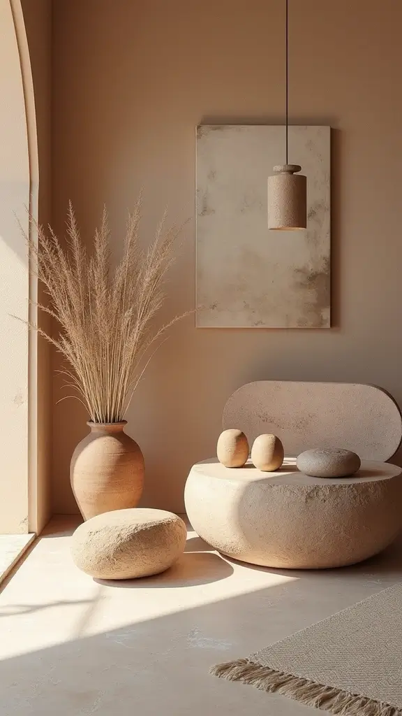 42 Organic Modern Interior Design Ideas That Feel Grounded - 40. Use Natural Materials for Decor
