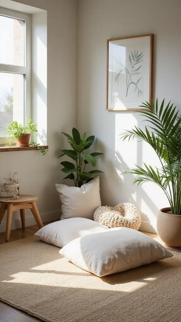 42 Organic Modern Interior Design Ideas That Feel Grounded - 8. Create a Zen Corner