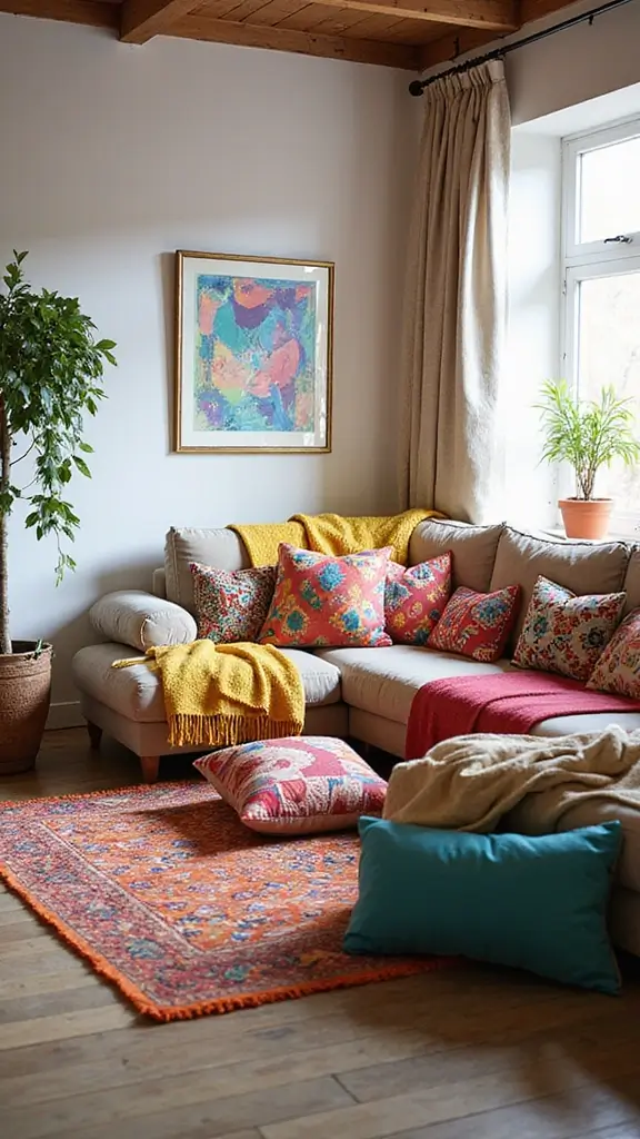 42 Post Modern Interior Design Ideas That Are Timelessly Cool - 10. Playful Textiles