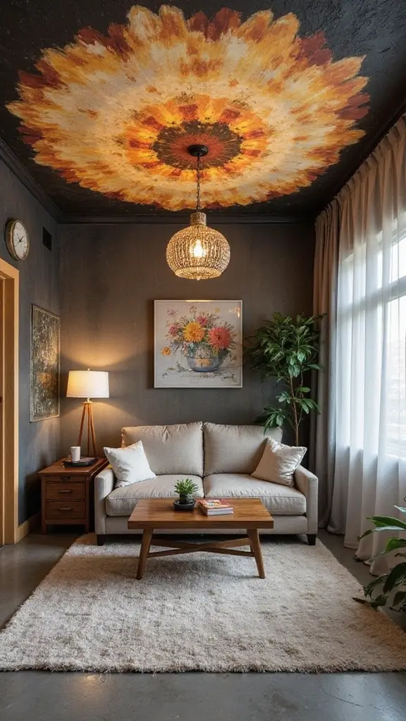42 Post Modern Interior Design Ideas That Are Timelessly Cool - 15. Artistic Ceilings