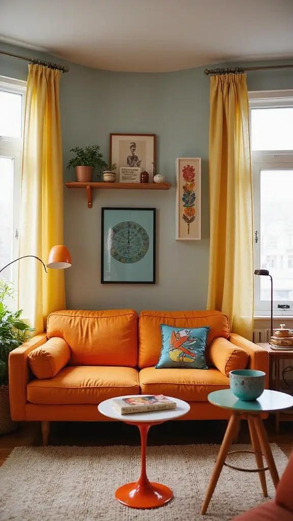 42 Post Modern Interior Design Ideas That Are Timelessly Cool - 2. Retro-Inspired Furniture