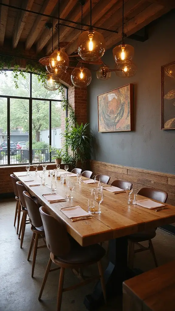 42 Restaurant Interior Design Modern Concepts That Attract Guests - 11. Community Tables