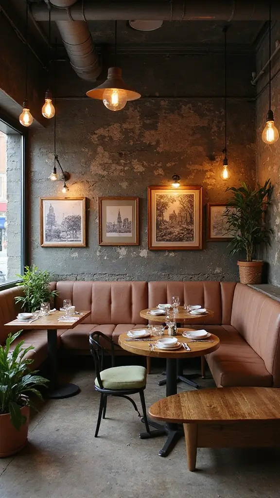 42 Restaurant Interior Design Modern Concepts That Attract Guests - 18. Vintage Meets Modern